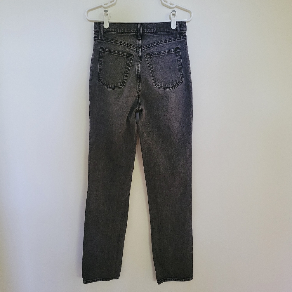 Abercrombie Jeans 90s Straight Black 27 XL Extra Long Ultra High Rise - Picture 3 of 5